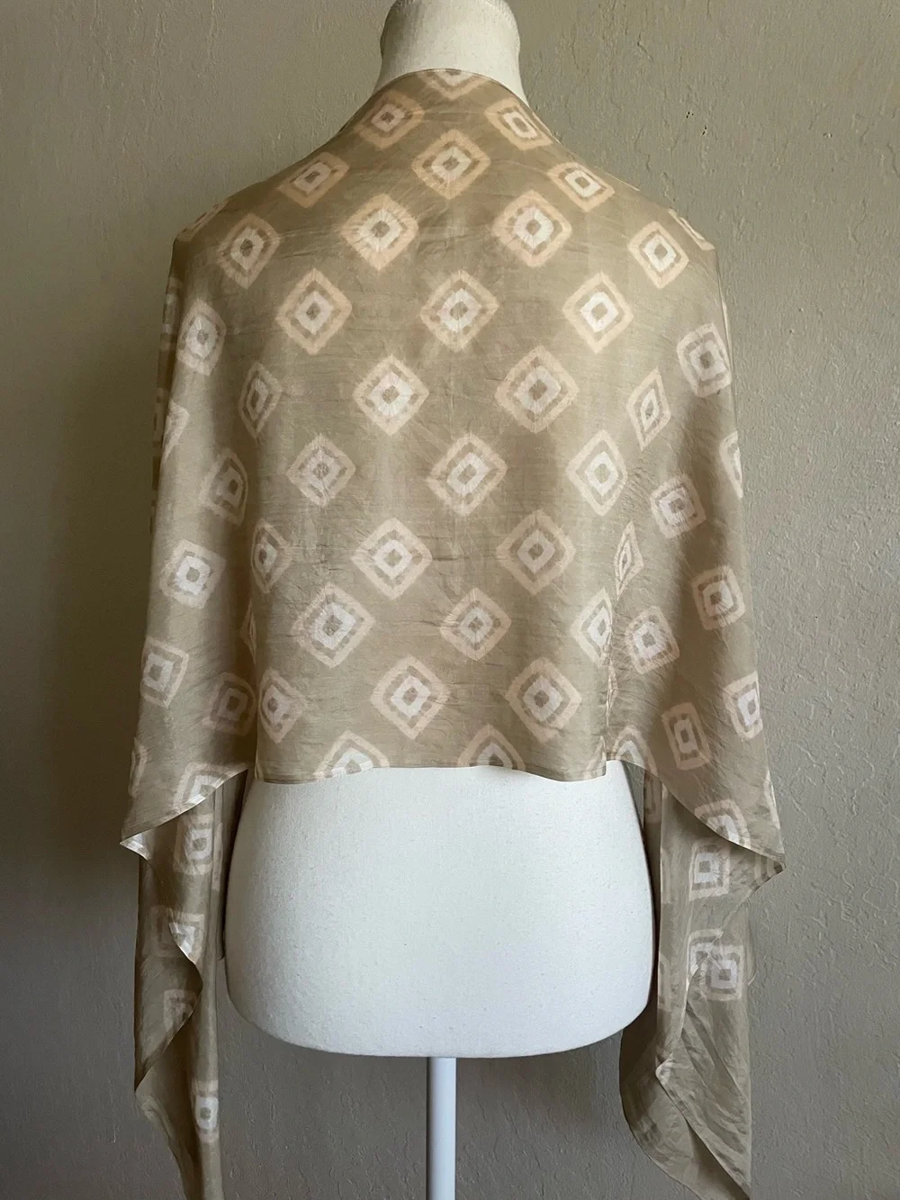 Hand made silk scarf